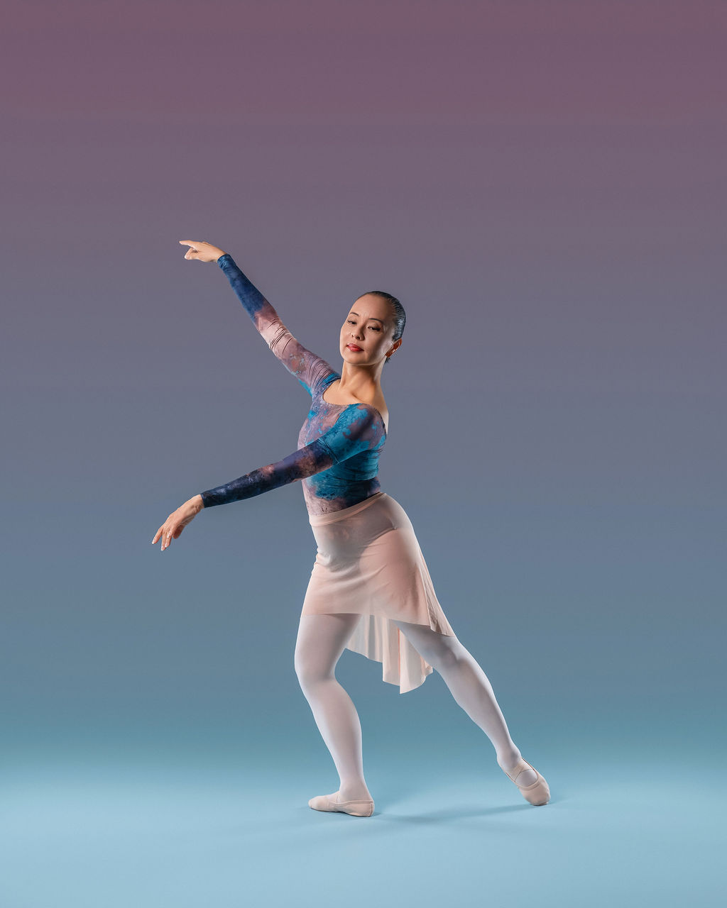 Dancer in a contemporary costume, dynamic pose
