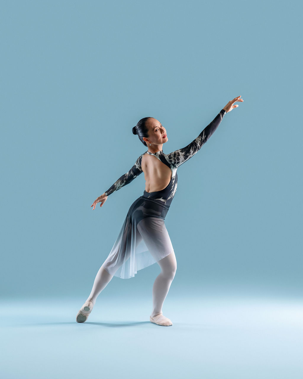 Dancer in expressive movement
