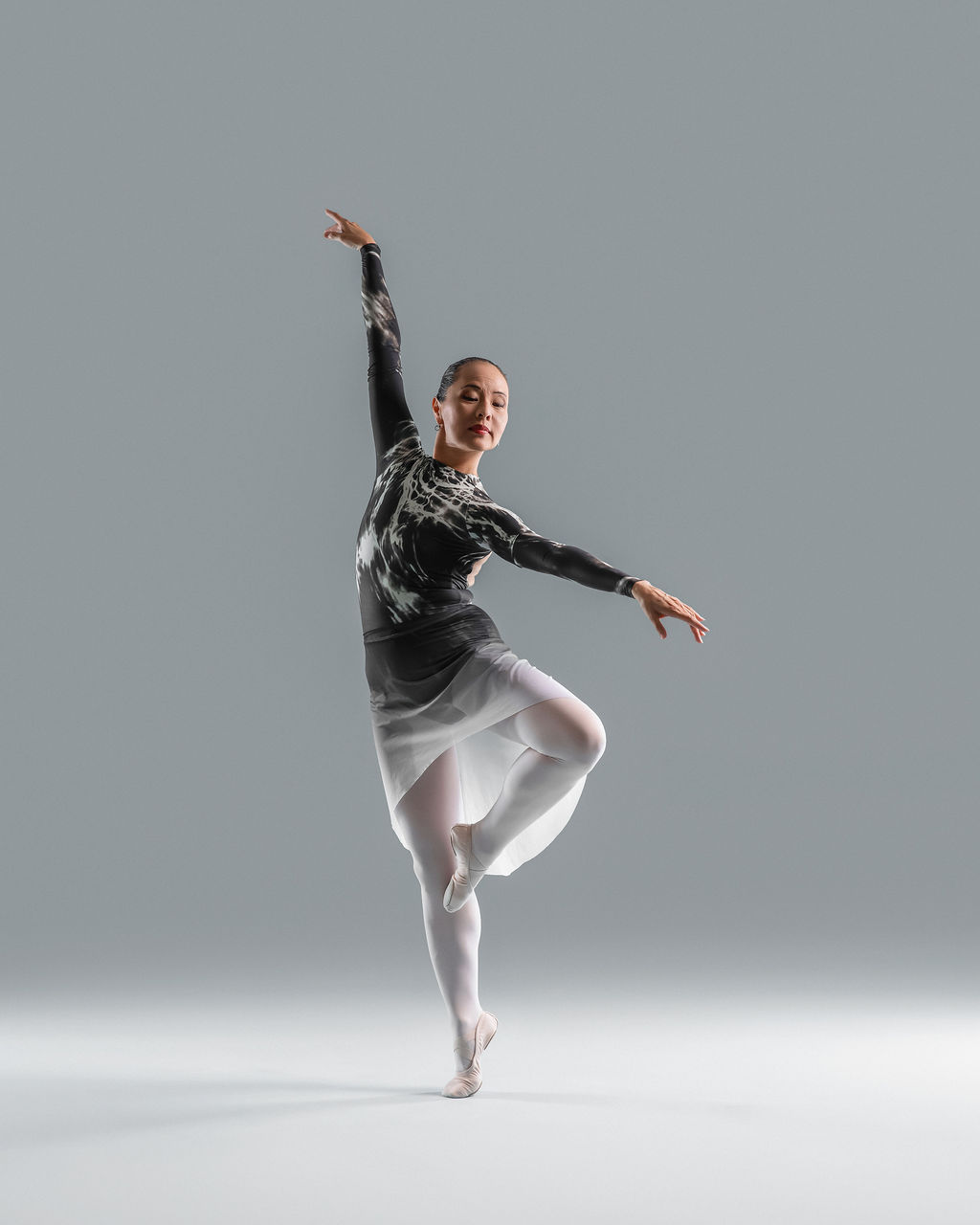 Dancer in a contemporary costume, dynamic pose