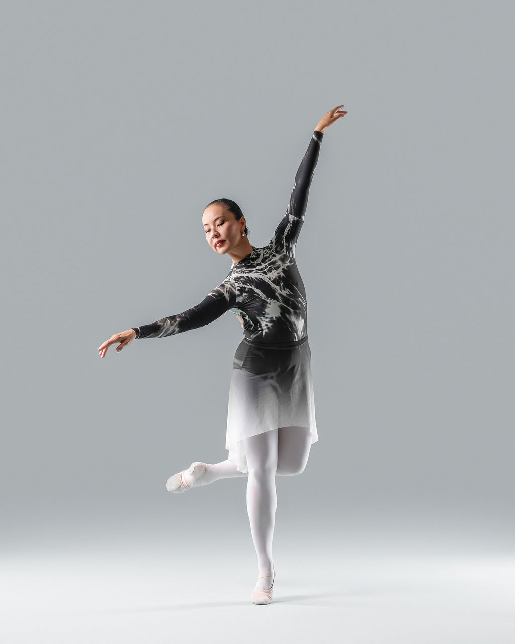 Dancer in a contemporary costume, expressive movement